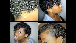 Curl Defining My Natural Short and Tapered Hair - Updated Wash and Go on 