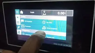 Schenck Process ConiQ controller Zero Calibration.