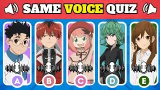 🔉Guess The Anime CHARACTER with SAME VOICE 🤔🔥