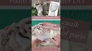 FOAM HEAD BUST PLANTER SHORT 