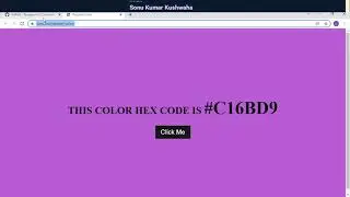 Get random colors with their hex color codes.