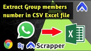 Extract WhatsApp Group Members' Numbers in CSV Excel File using WP-Message Sender Tool