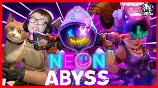 I found a cat gun that shoots lasers and I destroyed the final boss with it (NEON ABYSS)