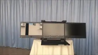 【ANNSO】Dual Rail Triple- screen LCD Console Drawer
