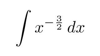 Integral of x^(-3/2)