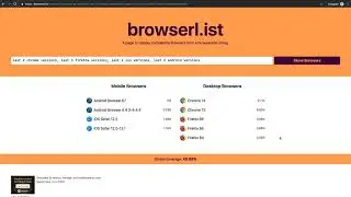 150 Динамический выбор браузеров browserslist