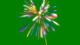 fireworks colours - green / black screen effect no copyright