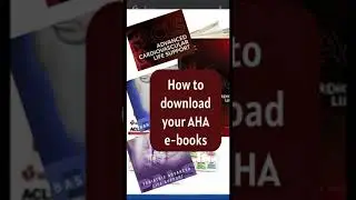How to download AHA e-books