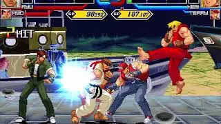 Ryu & Kyo VS Ken & Terry | M.U.G.E.N