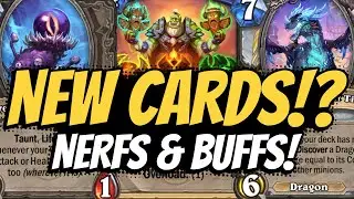 NEW C'THUN CARDS!? Tons of buffs & nerfs!! Craziest patch ever??