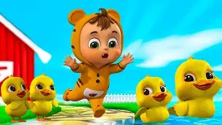 Five Little Colourful Ducks | Old Macdonald Had a Farm | Nursery Rhymes For Kids Songs