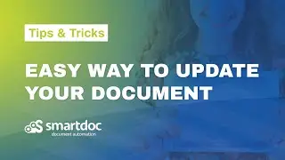 Tips & Tricks : Easy way to update your document (ENG)