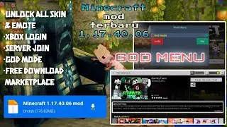 Minecraft mod terbaru versi 1.17.40.06 official || Mode god, unlock all & free download marketplace