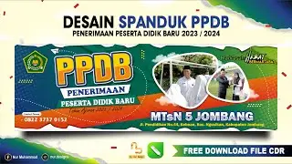 Free CDR - Desain Banner PPDB Penerimaan Peserta Didik Baru 