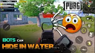 BOT hiding in WATER | full SQUAD compilation series gameplay | PUBG MOBILE