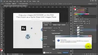 Photoshop PSD to CSS, XML and JSON Sprite Sheets
