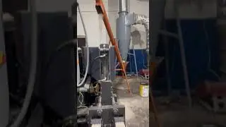 Работа брикетирующего пресса БП-300 вейст-мастер в линии подготовки опилок waste-master