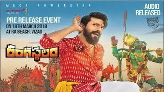 Rangasthalam Pre Release Event On 18th March - Ram Charan, Samantha, Sukumar, Ratnavelu