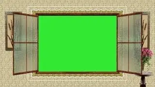 No copyright Green Screen Doors and Windows Video Background 002