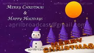 Happy Holidays TV Studio Set 16-Virtual Green Screen Background Loop