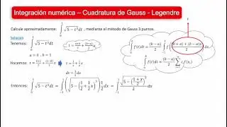 Integración Numérica - Cuadratura de Gauss - Legendre 03