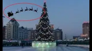 5 САНТА КЛАУСОВ ЛЕТЯЩИХ НА САНЯХ СНЯТЫХ НА КАМЕРУ (САНТА КЛАУСЫ И ДЕД МОРОЗЫ СНЯТЫЕ НА КАМЕРУ 33)