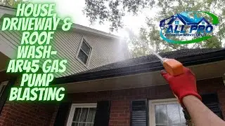 Driveway, House & Roof Wash- AR45 Gas Pump Blasting
