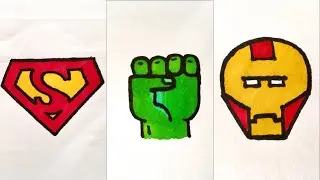 Kolay Süper Kahraman Karakterleri Çizimleri Resimleri, süpermen, hulk, demir adam çizimi