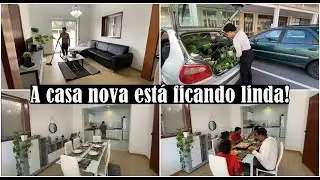 Que mudança ficou um charme😍PRIMEIRO ALMOÇO ESPECIAL NA CASA NOVA🍜/ Olha o que ganhamos!