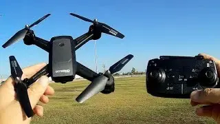 LH-X34F Optical Flow Hover FPV Camera Drone Flight Test Review