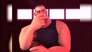 Soldier tf2 drinks beer at a gay bar - 4K upscaled - 60 fps (Billy Herrington)