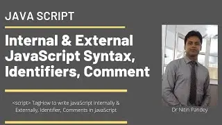 Lecture 2 JavaScript Syntax, Internal, External JavaScript  Identifier, Comment