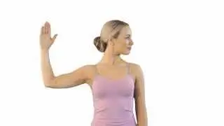 Neck rotation stretch standing
