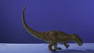 Allosaurus jump Stop Motion