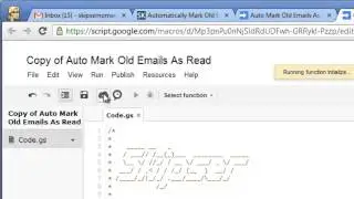 Mark old emails as read automatically in Gmail.