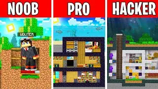 Noob vs Pro vs Hacker Bunker Bouw Challenge! 😱