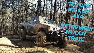 Lifted Toyota Pickup 4x4 Off-Road | Muddy Hill Climb