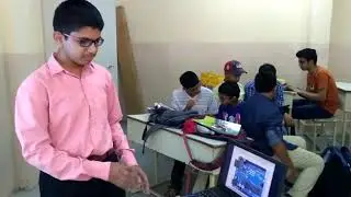 Rujul demostrating bibox kit