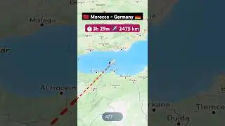 Morocco to germany flight ✈️ route explore live #flight #route #explore #aviation #excelbytesized