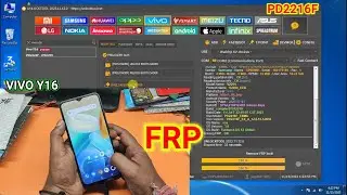 Vivo Y16 (PD2216F) frp remove Unlocktool one click
