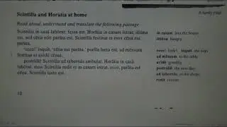Oxford Latin course book 1. Capitulum 1. Dialogus 1. Scintilla et Horatia... Pronuntiatus classicus.