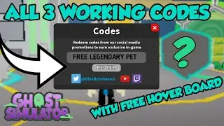 [ROBLOX] ALL 3 WORKING CODES IN GHOST SIMULATOR(FREE LEGENDARY PET AND HOVER BOARD)