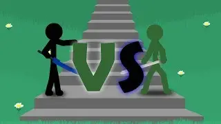 Stickman Fight - Black vs Green