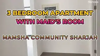 3 Bedroom Apartment with Maid's Room at Mamsha Community Sharjah