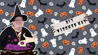 How to sew a Halloween witches hat #halloweencrafts #halloweendecor