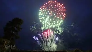 Goldstone Hall - Wedding Vow Renewal Pyro Musical Display by Gala Fireworks.