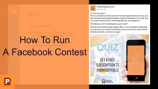 How To Run A Facebook Contest