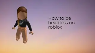 How to have no face on roblox!