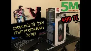Düşük Bütçeli Sokak Müziği Amfisi /Kablosuz Party Hoparlörü /  Bood BH-28
