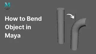 How to Bend Object in Autodesk Maya | #beginnertutorials | 3DWKRAKEN